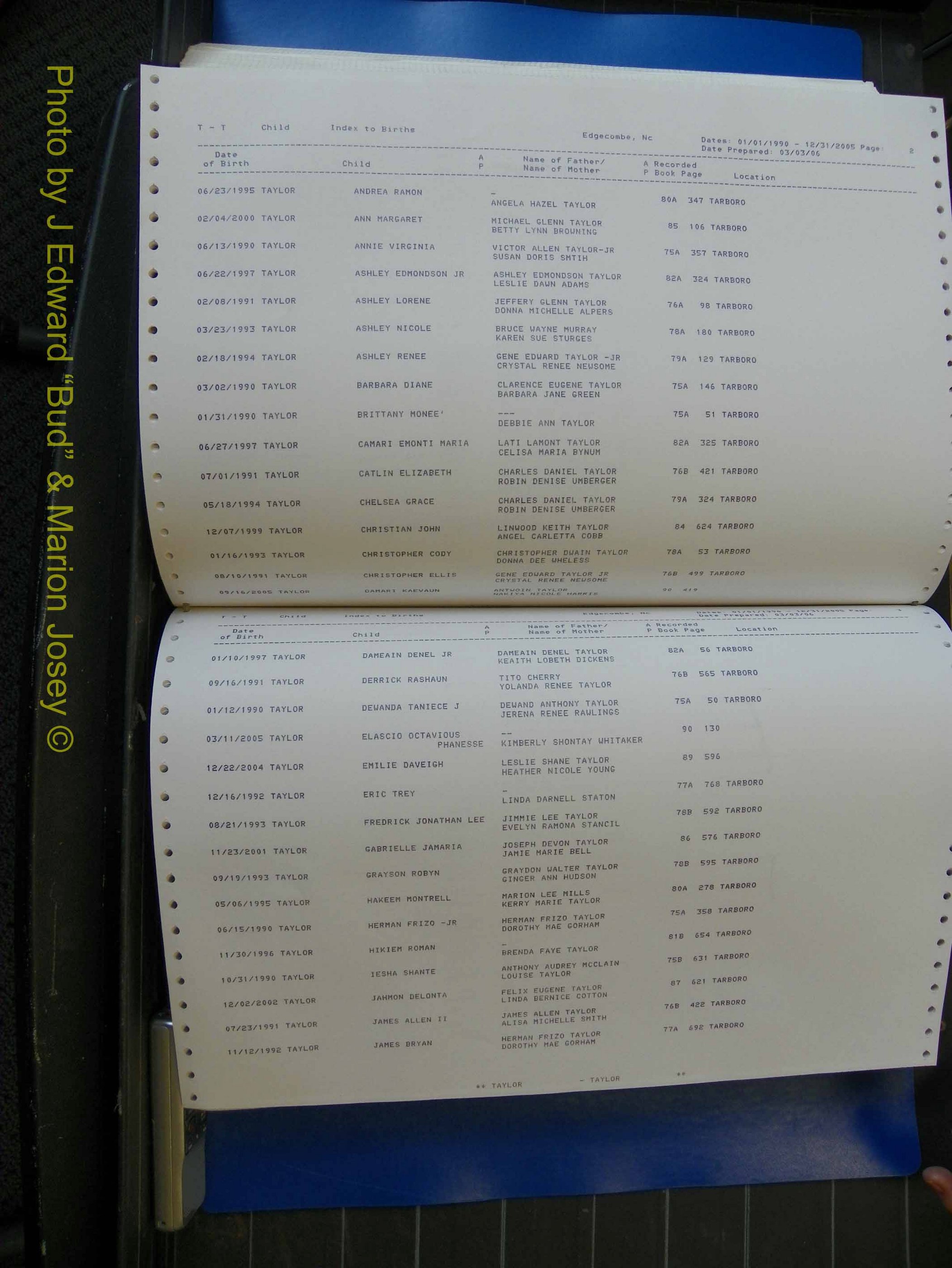 Edgecombe Births, A-Z, 1990-2005 (421).JPG