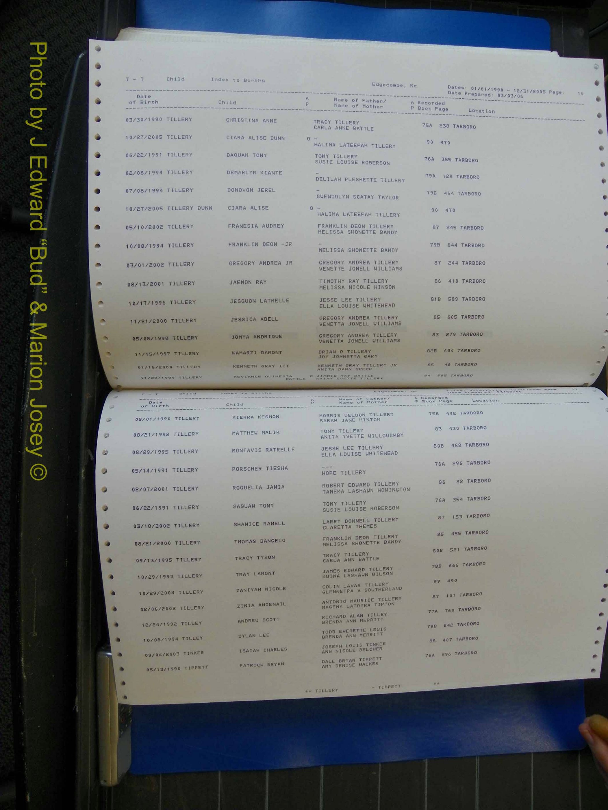 Edgecombe Births, A-Z, 1990-2005 (428).JPG