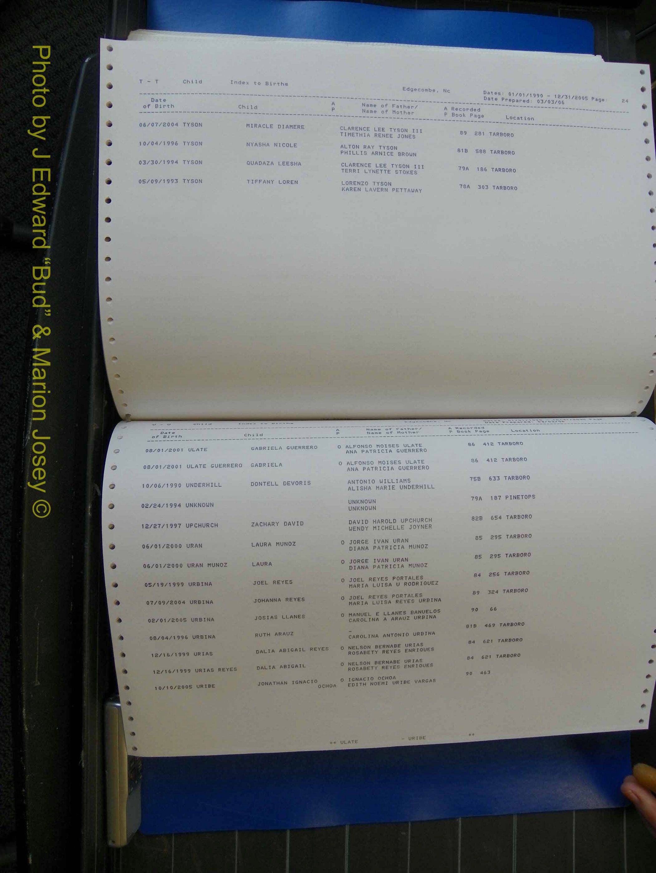 Edgecombe Births, A-Z, 1990-2005 (432).JPG