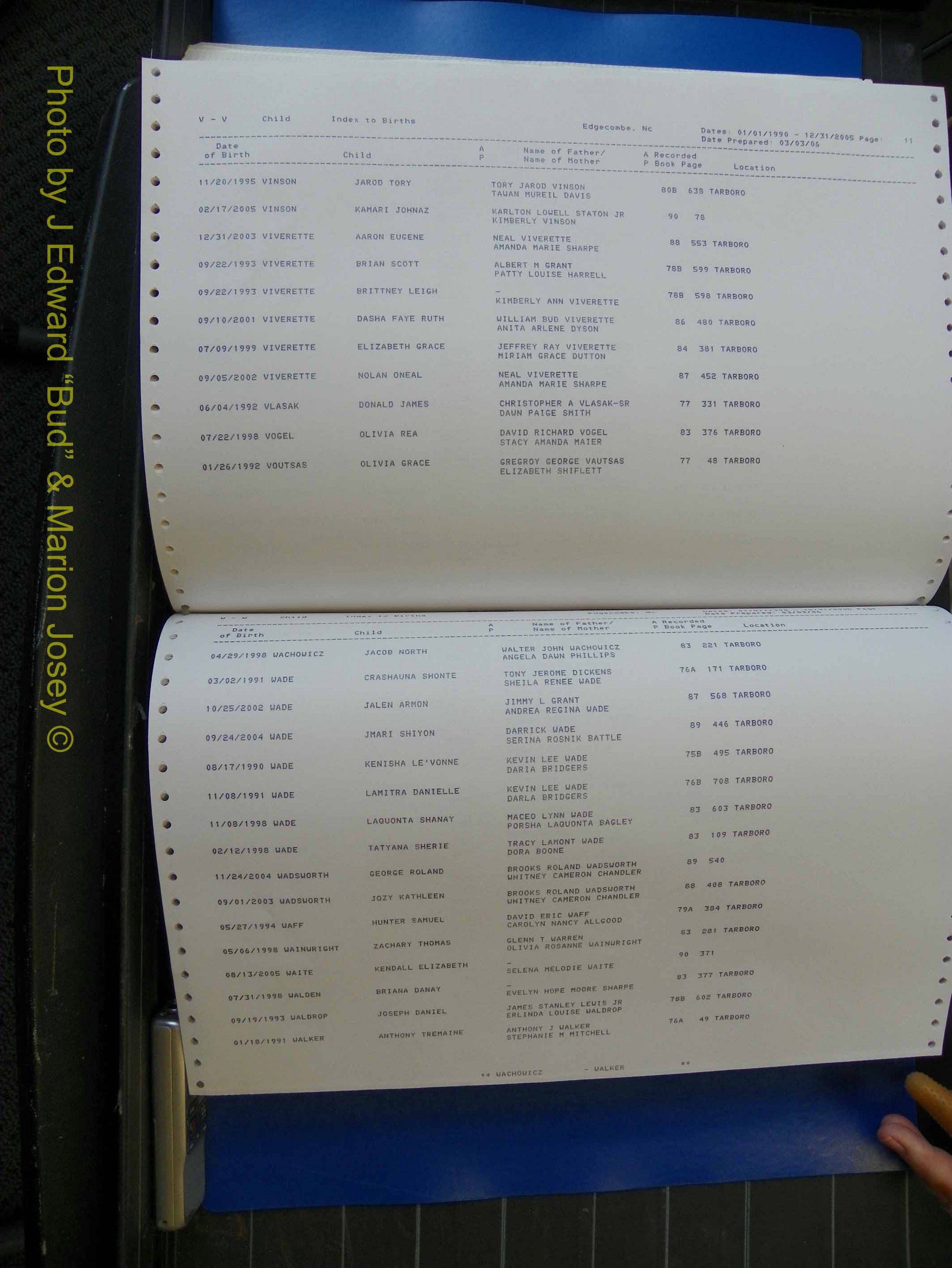Edgecombe Births, A-Z, 1990-2005 (438).JPG