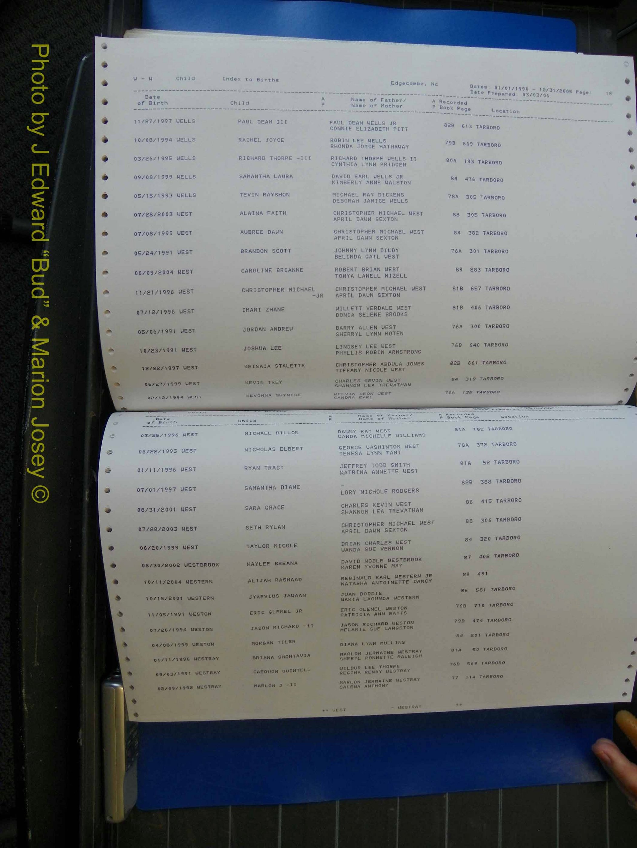 Edgecombe Births, A-Z, 1990-2005 (447).JPG