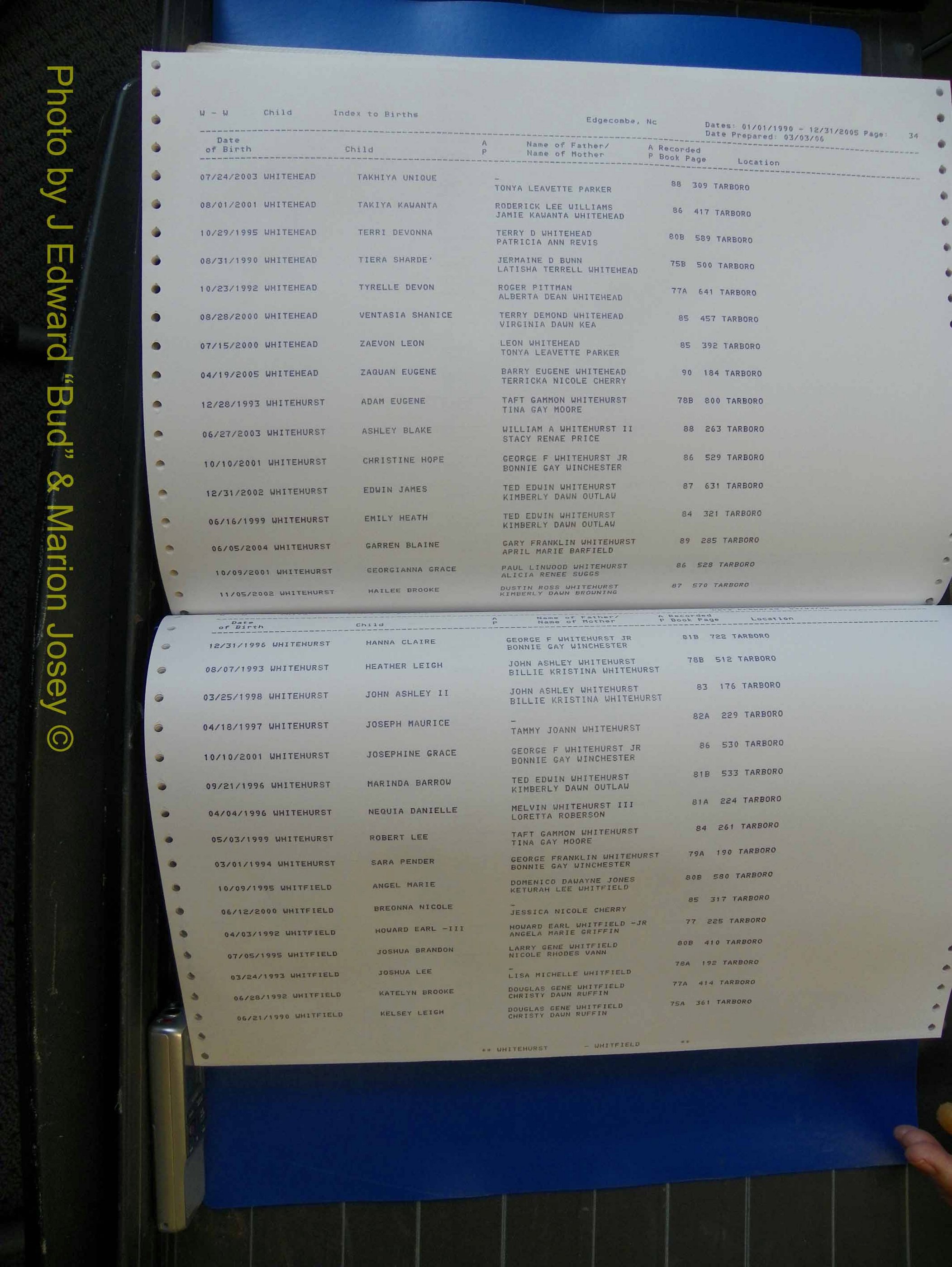 Edgecombe Births, A-Z, 1990-2005 (455).JPG