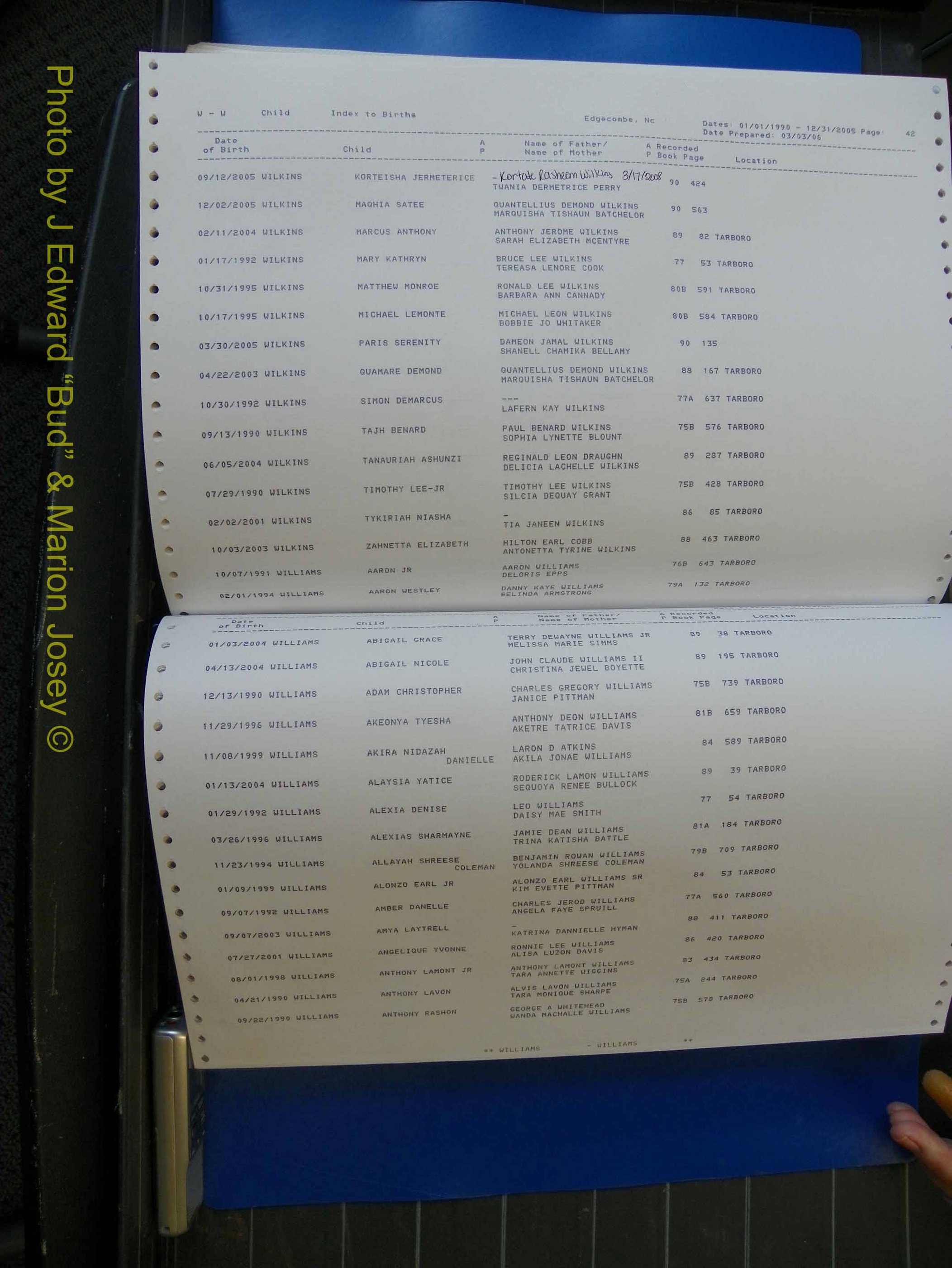 Edgecombe Births, A-Z, 1990-2005 (459).JPG