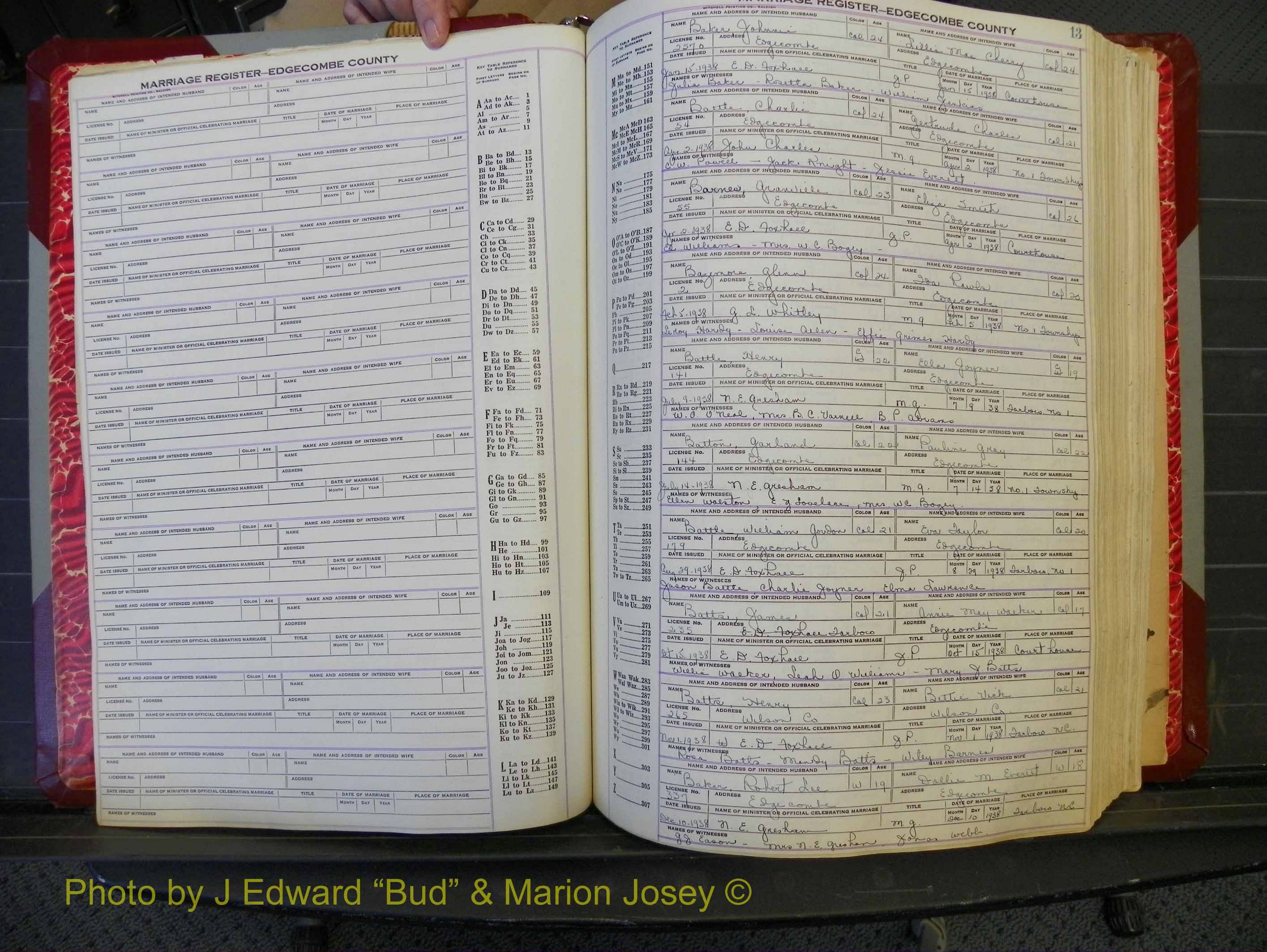 Edgecombe Marriages, A-Z, 1938-1950 (111).JPG