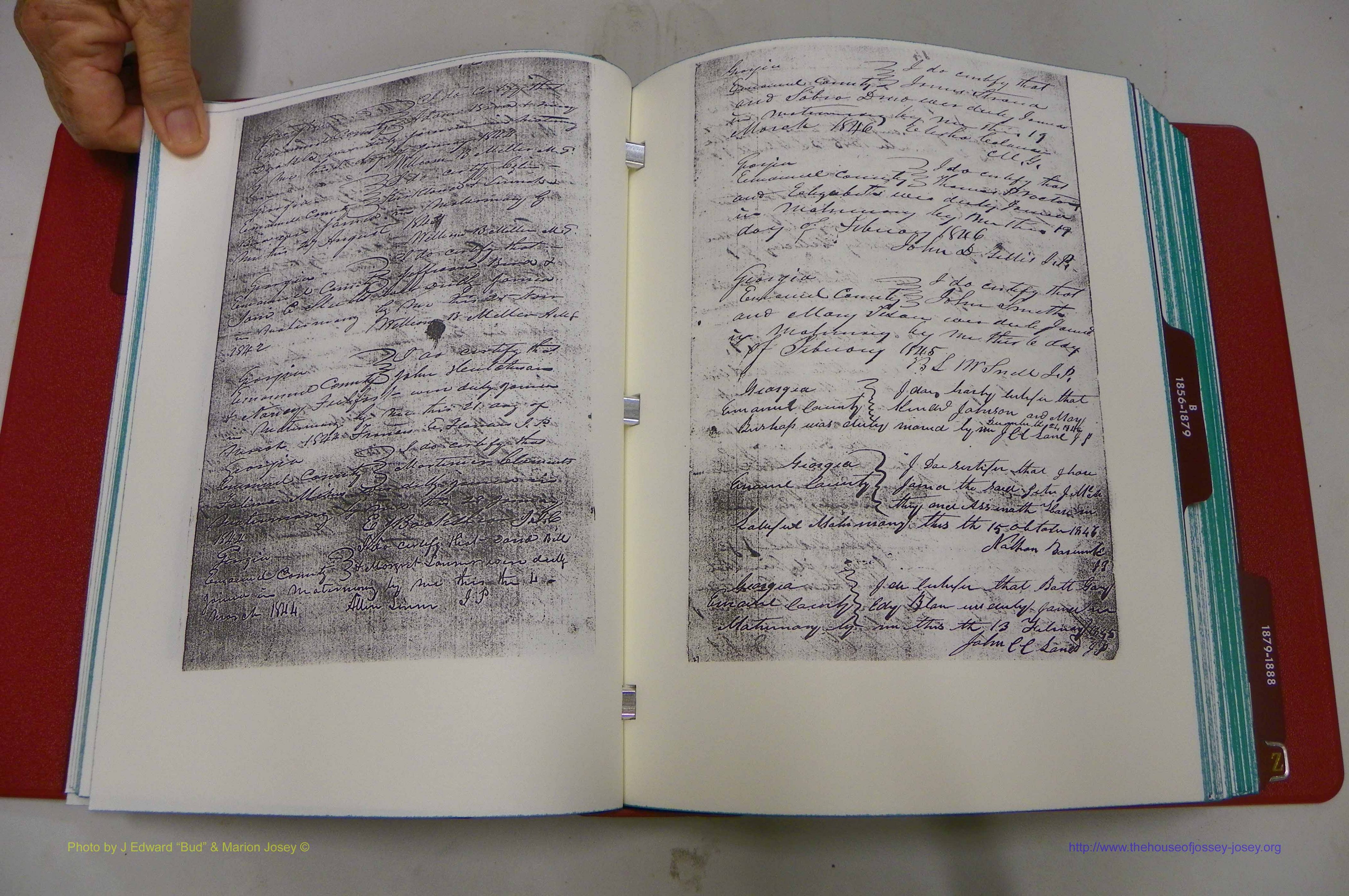 Emanuel Co, GA, Marriages Book A, 1817 - 1888, (020).JPG