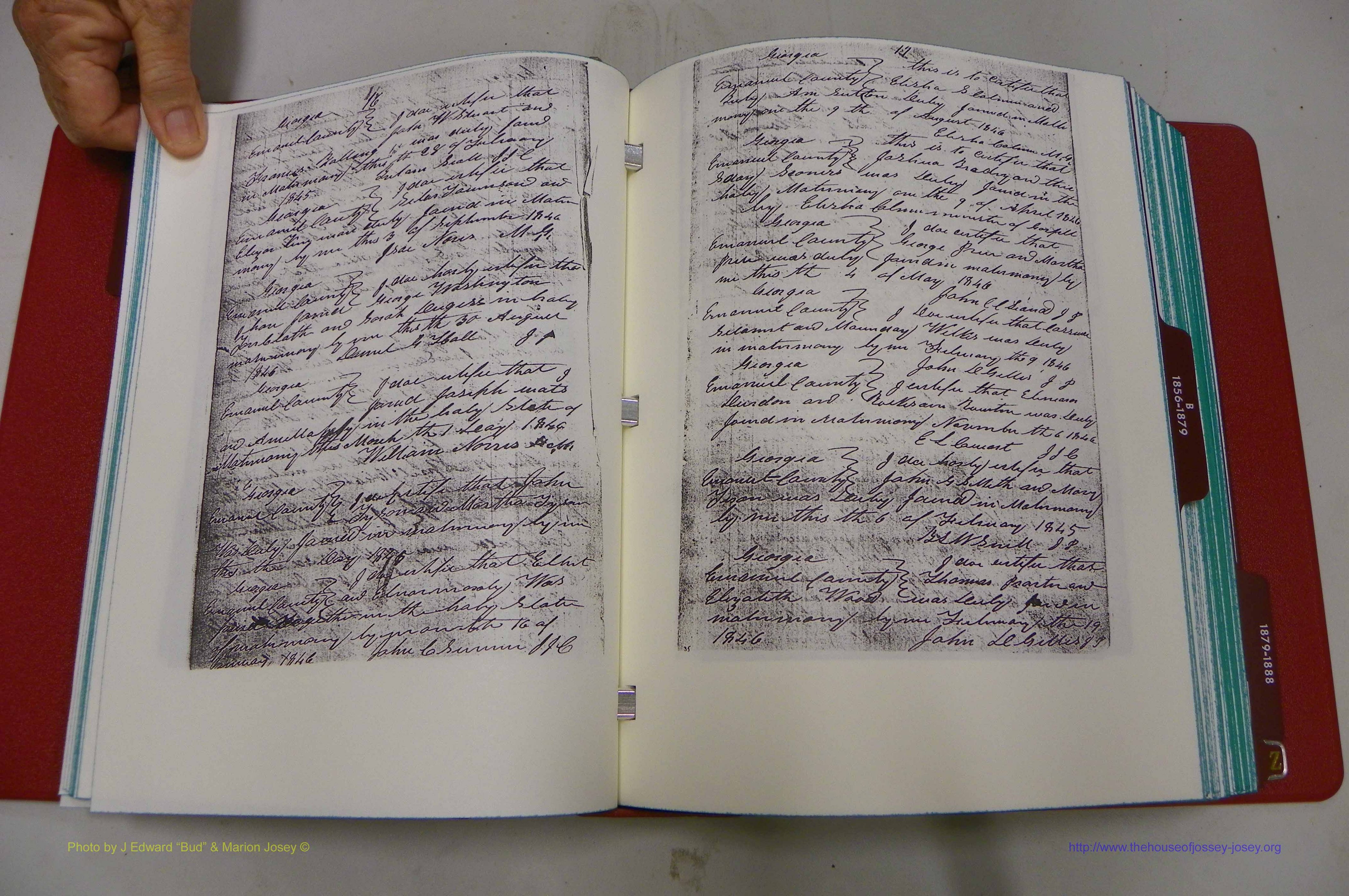 Emanuel Co, GA, Marriages Book A, 1817 - 1888, (024).JPG