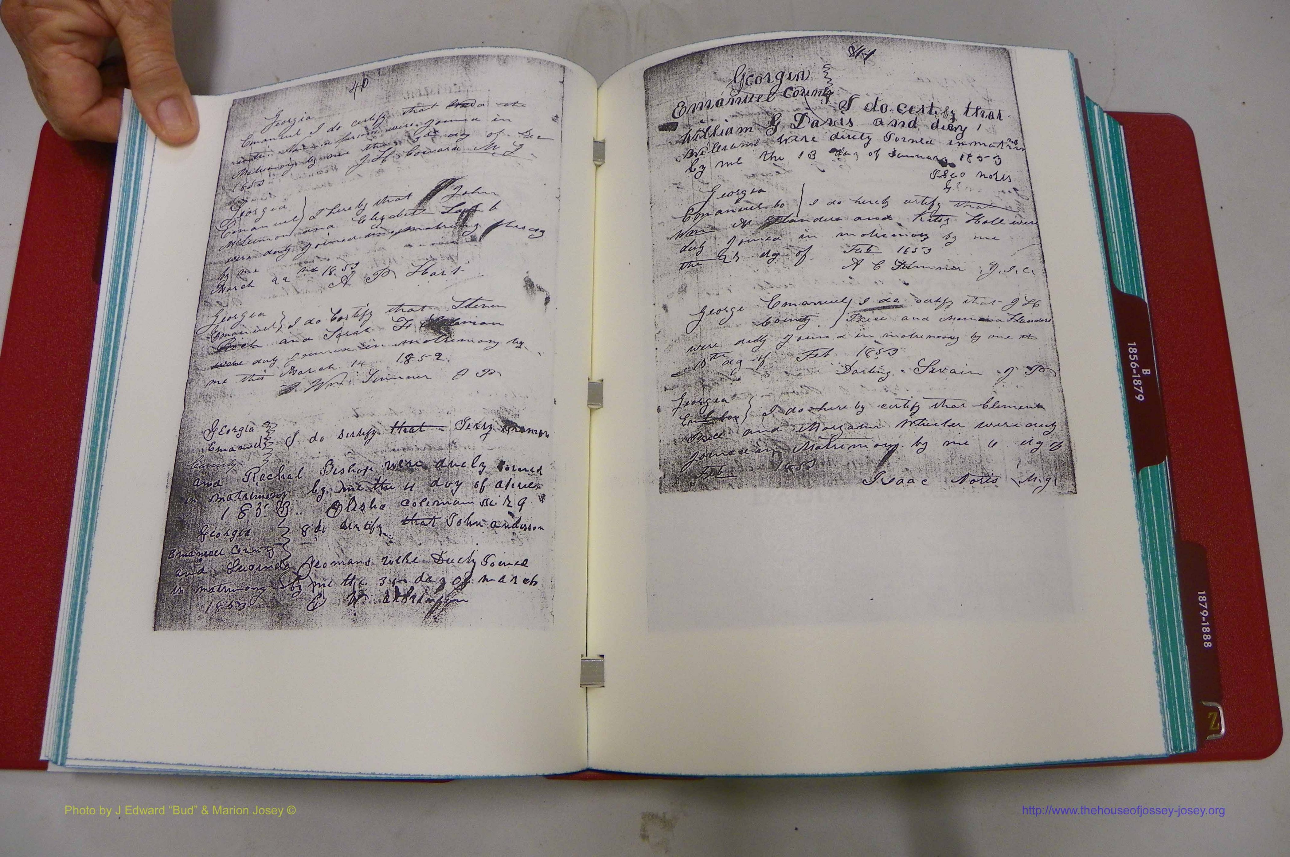 Emanuel Co, GA, Marriages Book A, 1817 - 1888, (036).JPG