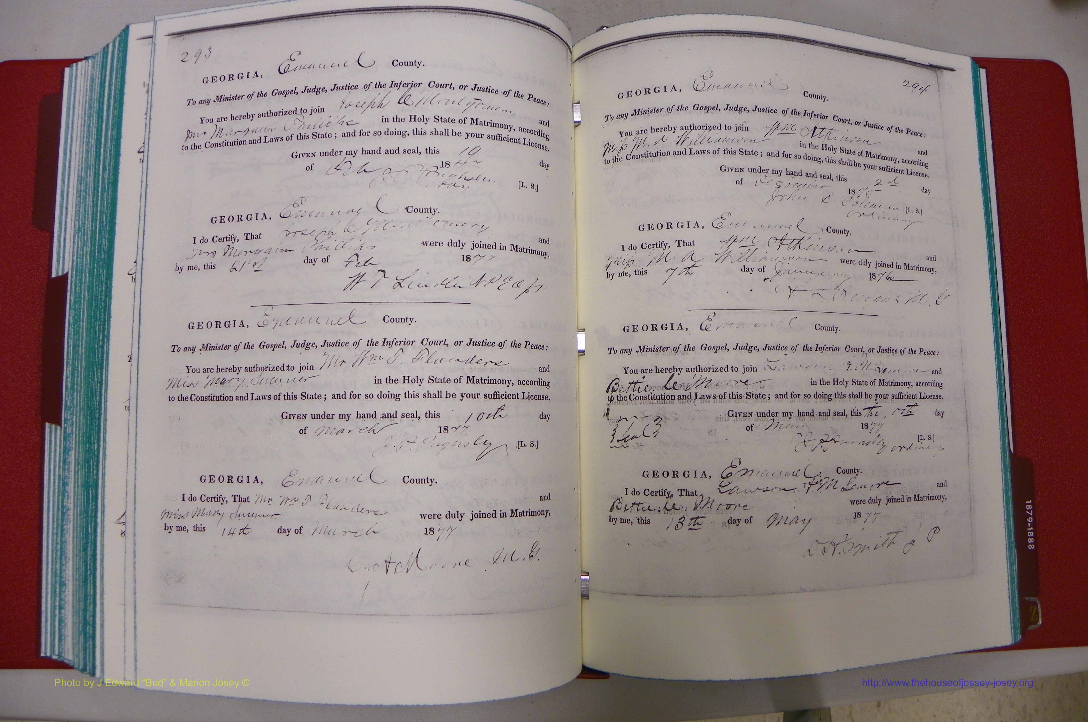 Emanuel Co, GA, Marriages Book A, 1817 - 1888, (215).JPG
