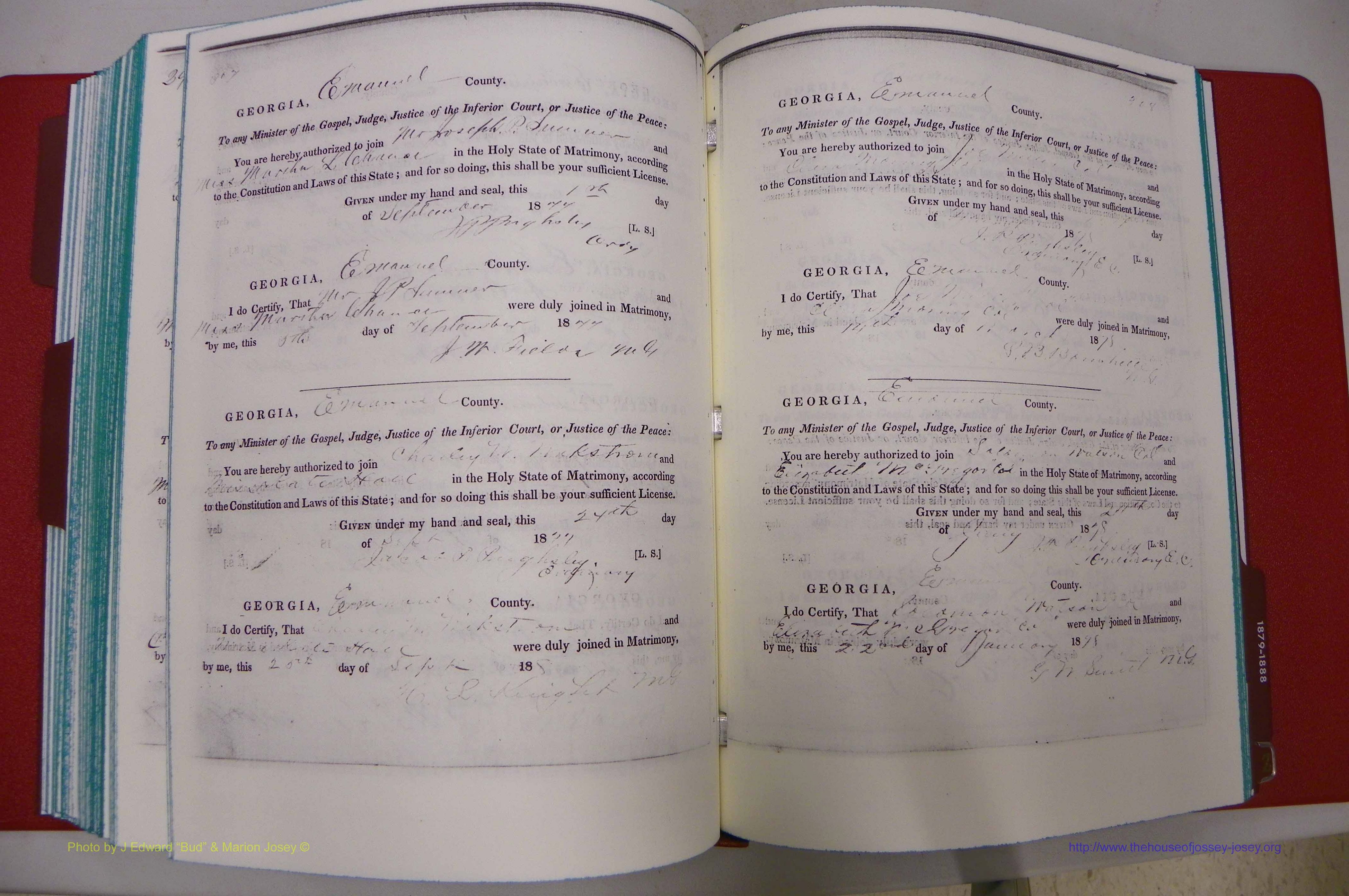 Emanuel Co, GA, Marriages Book A, 1817 - 1888, (222).JPG