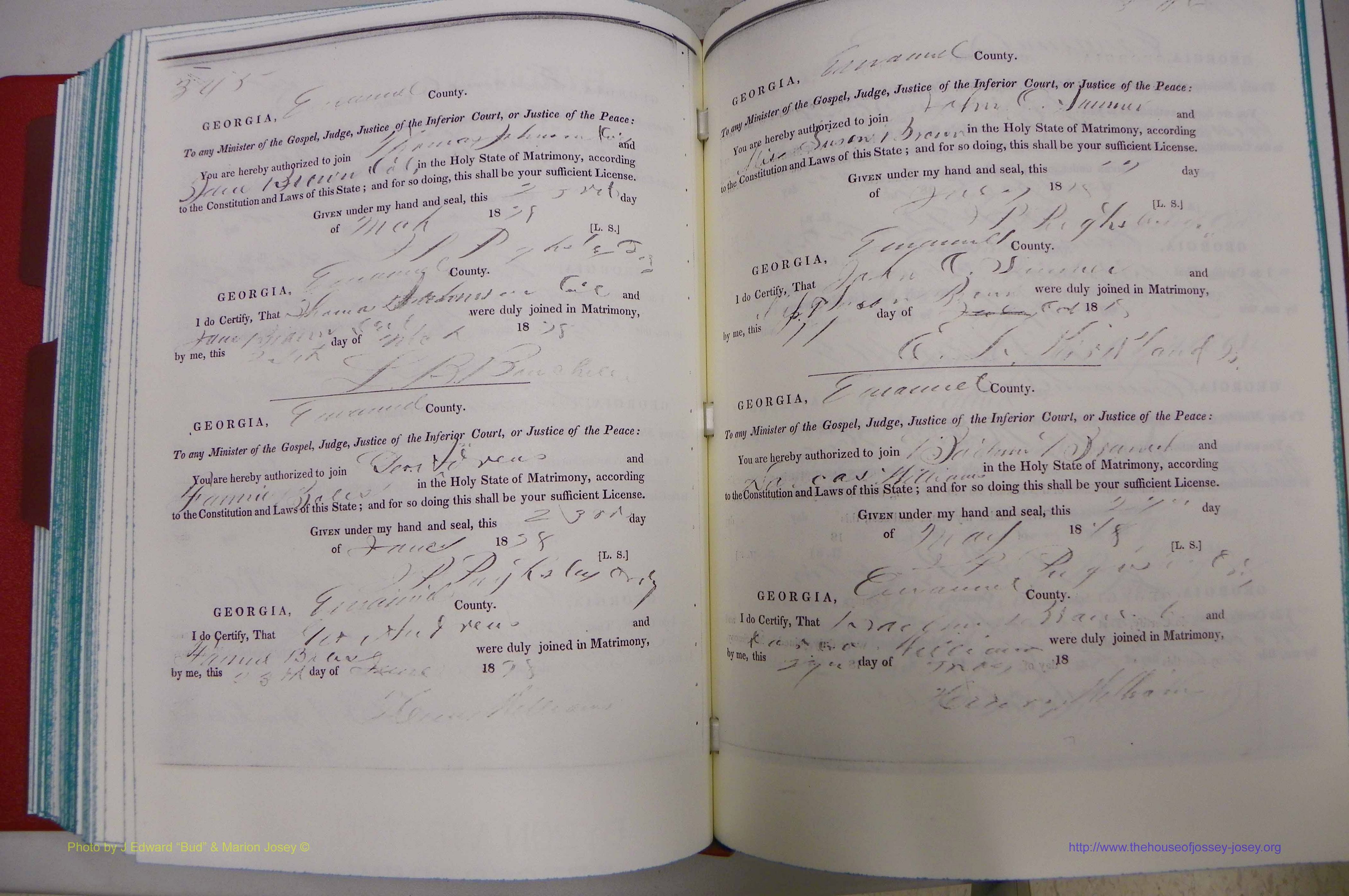 Emanuel Co, GA, Marriages Book A, 1817 - 1888, (241).JPG