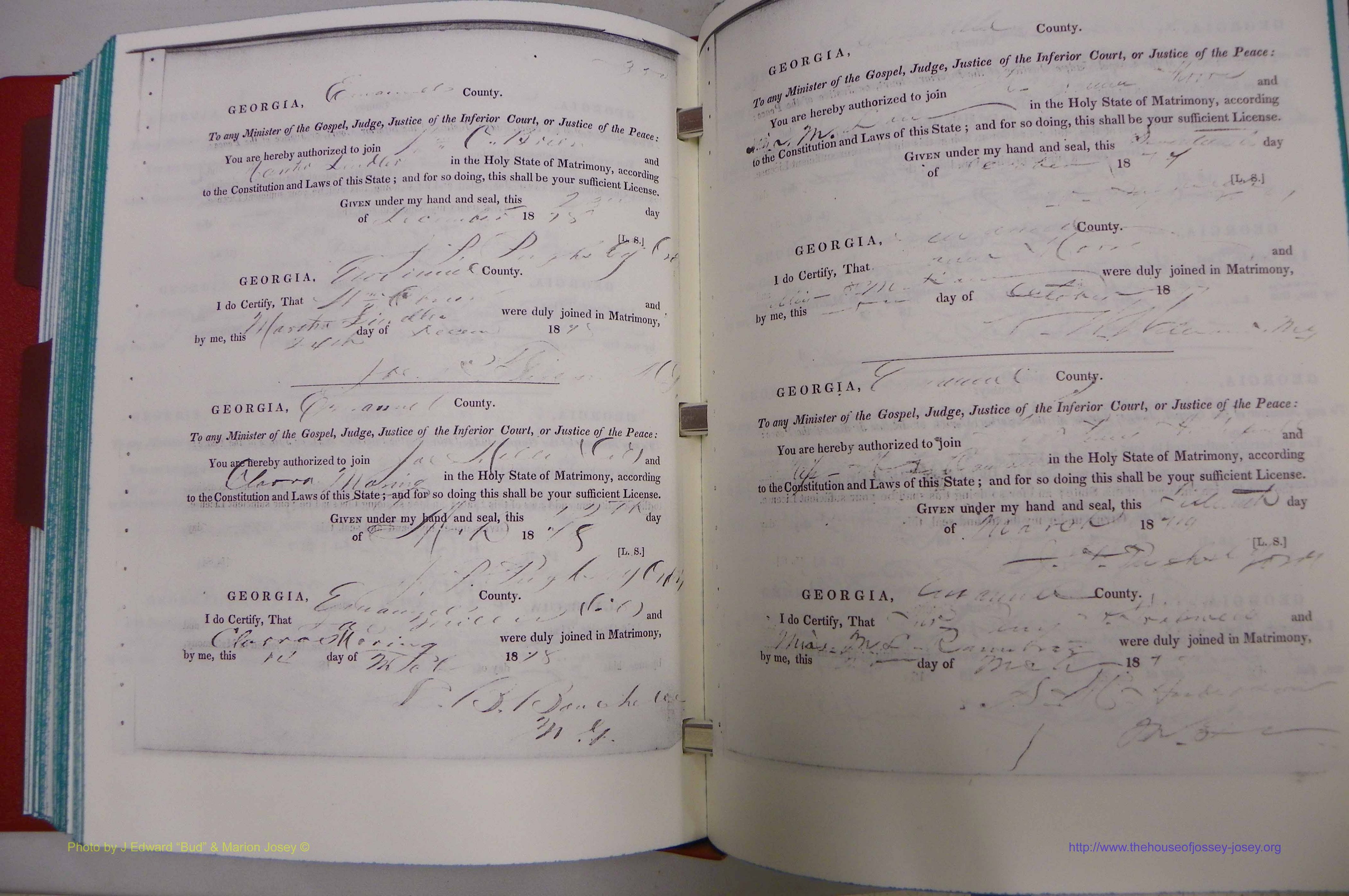 Emanuel Co, GA, Marriages Book A, 1817 - 1888, (244).JPG