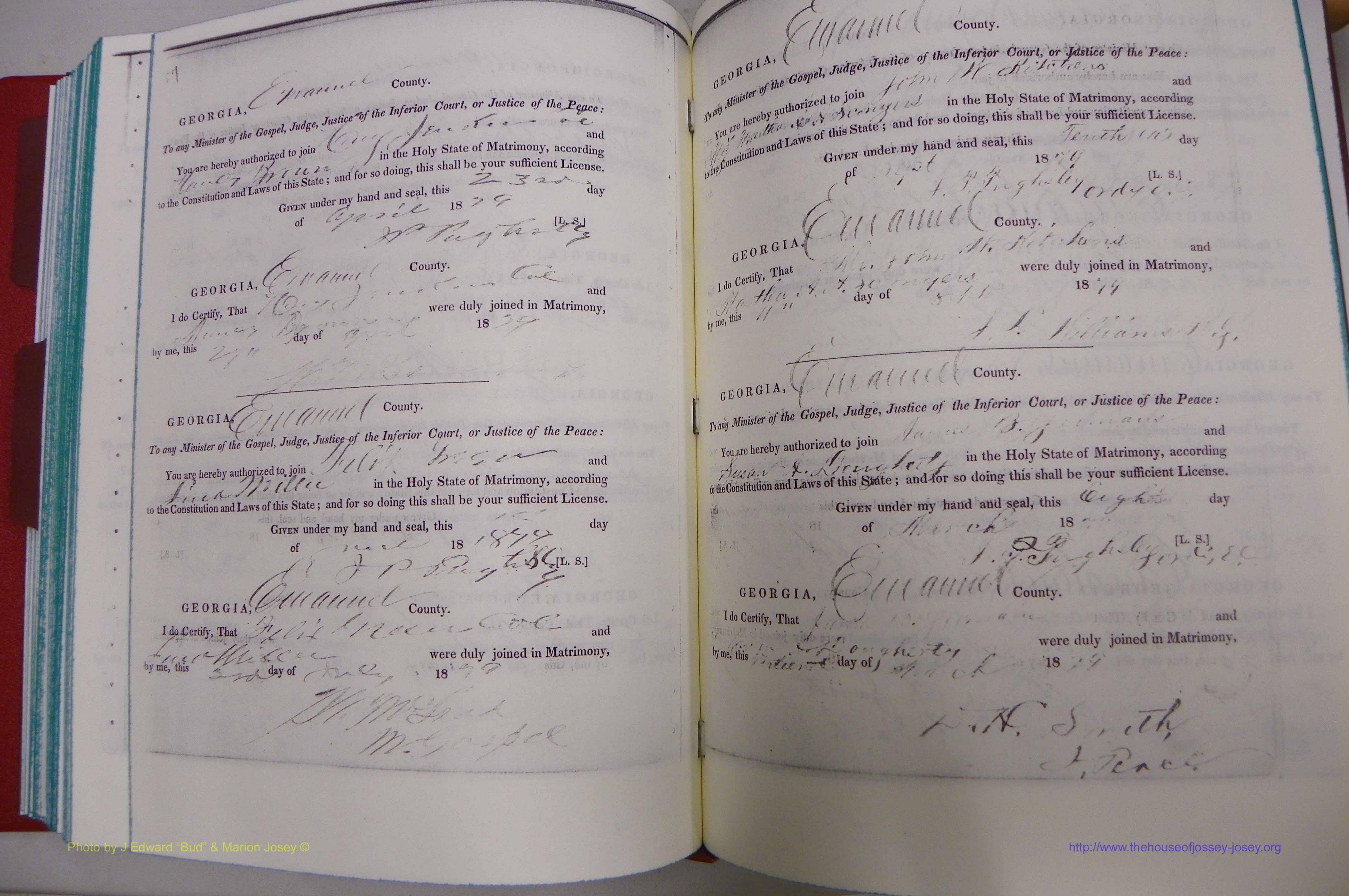 Emanuel Co, GA, Marriages Book A, 1817 - 1888, (246).JPG