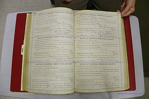 Emanuel Co, GA, Marriages Book E, 1915 - 1928, P 168-169.JPG