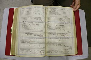 Emanuel Co, GA, Marriages Book E, 1915 - 1928, P 306-307.JPG