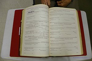 Emanuel Co, GA, Marriages Book G, 1928 - 1940, White, P 118-119.JPG