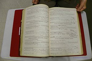 Emanuel Co, GA, Marriages Book G, 1928 - 1940, White, P 120-121.JPG