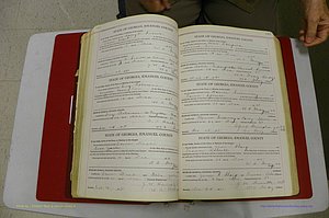 Emanuel Co, GA, Marriages Book G, 1928 - 1940, White, P 142-143.JPG