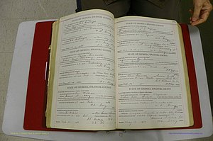 Emanuel Co, GA, Marriages Book G, 1928 - 1940, White, P 152-153.JPG