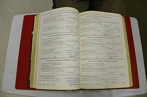 Emanuel Co, GA, Marriages Book G, 1928 - 1940, White, P 184-185.JPG