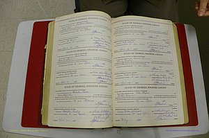 Emanuel Co, GA, Marriages Book G, 1928 - 1940, White, P 196-197.JPG