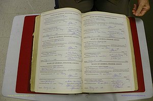 Emanuel Co, GA, Marriages Book G, 1928 - 1940, White, P 200-201.JPG