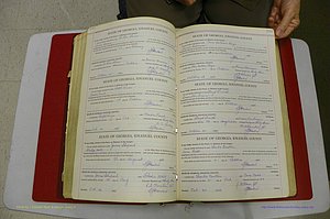Emanuel Co, GA, Marriages Book G, 1928 - 1940, White, P 232-233.JPG