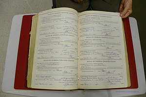 Emanuel Co, GA, Marriages Book G, 1928 - 1940, White, P 254-255.JPG