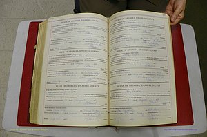 Emanuel Co, GA, Marriages Book G, 1928 - 1940, White, P 390-391.JPG