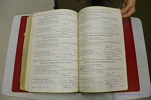 Emanuel Co, GA, Marriages Book G, 1928 - 1940, White, P 440-441.JPG