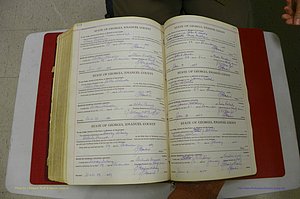 Emanuel Co, GA, Marriages Book G, 1928 - 1940, White, P 574-575.JPG