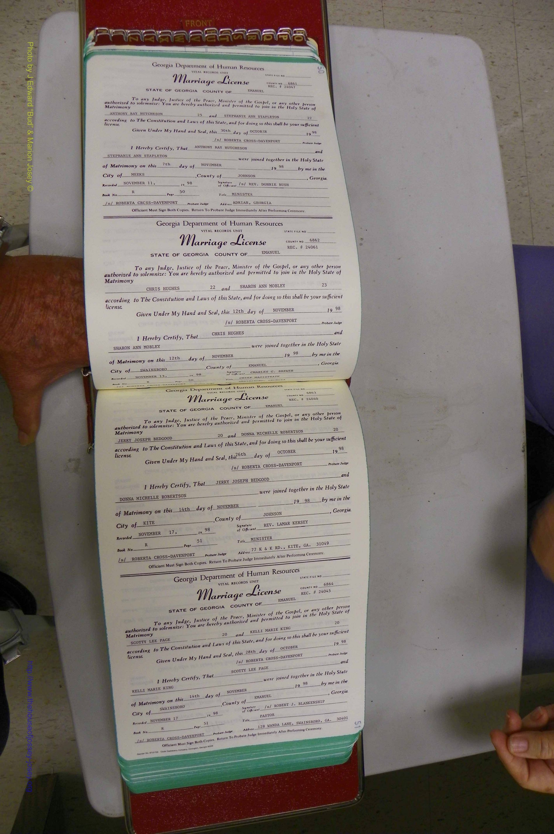 Emanuel Co, GA, Marriages Book R, 1898 - 2003, P 050-051.JPG