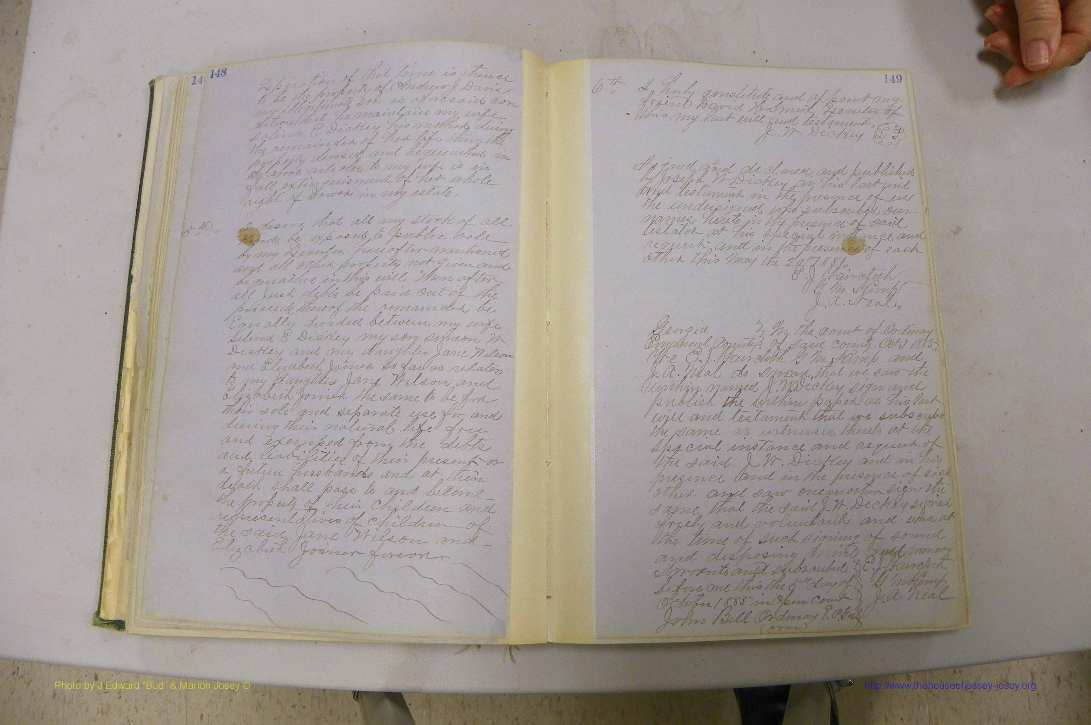 Emanuel Co, GA, Will Book B, 1857 - 1907, P 148-149.JPG