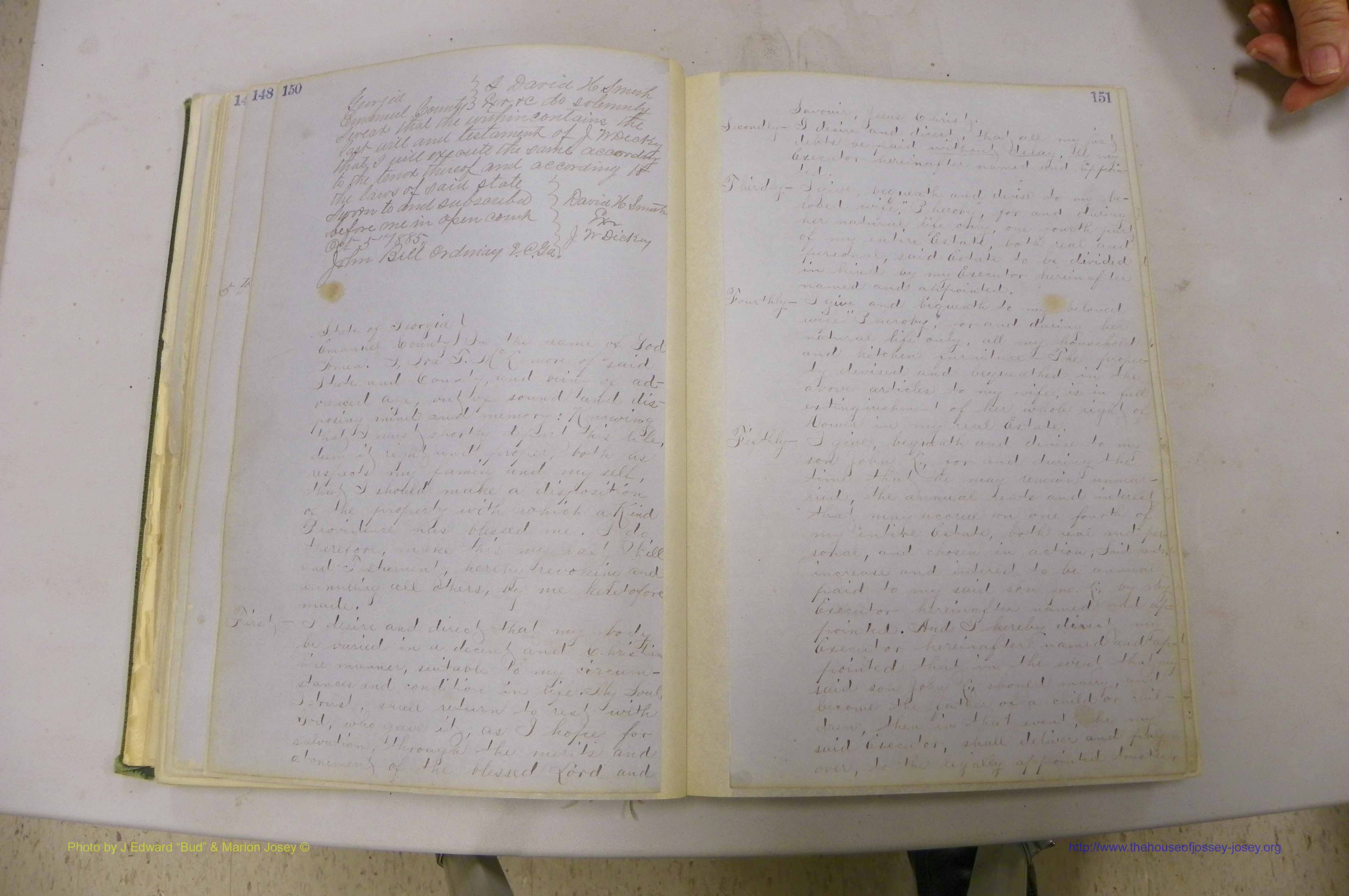 Emanuel Co, GA, Will Book B, 1857 - 1907, P 150-151.JPG
