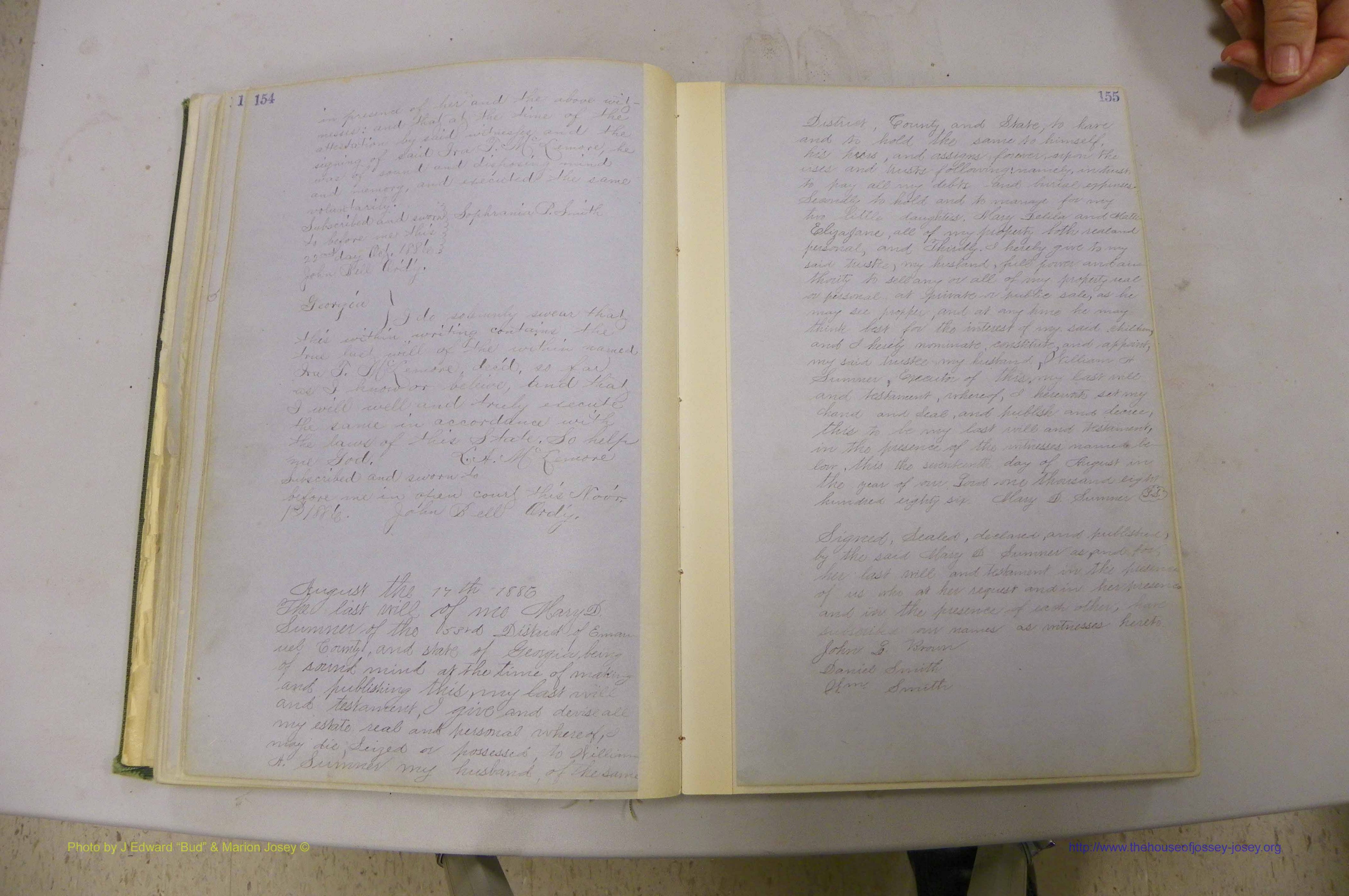 Emanuel Co, GA, Will Book B, 1857 - 1907, P 154-155.JPG