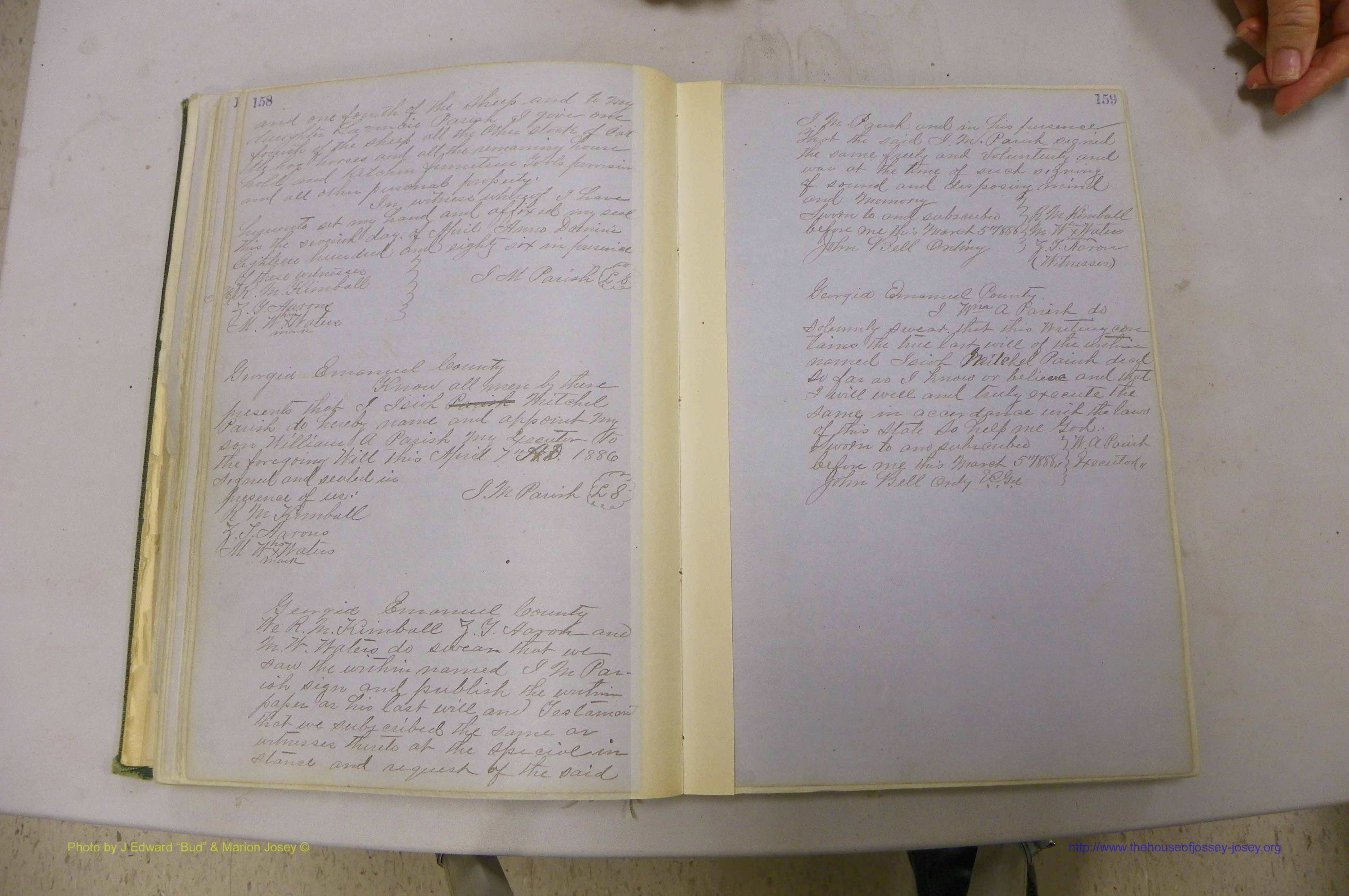 Emanuel Co, GA, Will Book B, 1857 - 1907, P 158-159.JPG