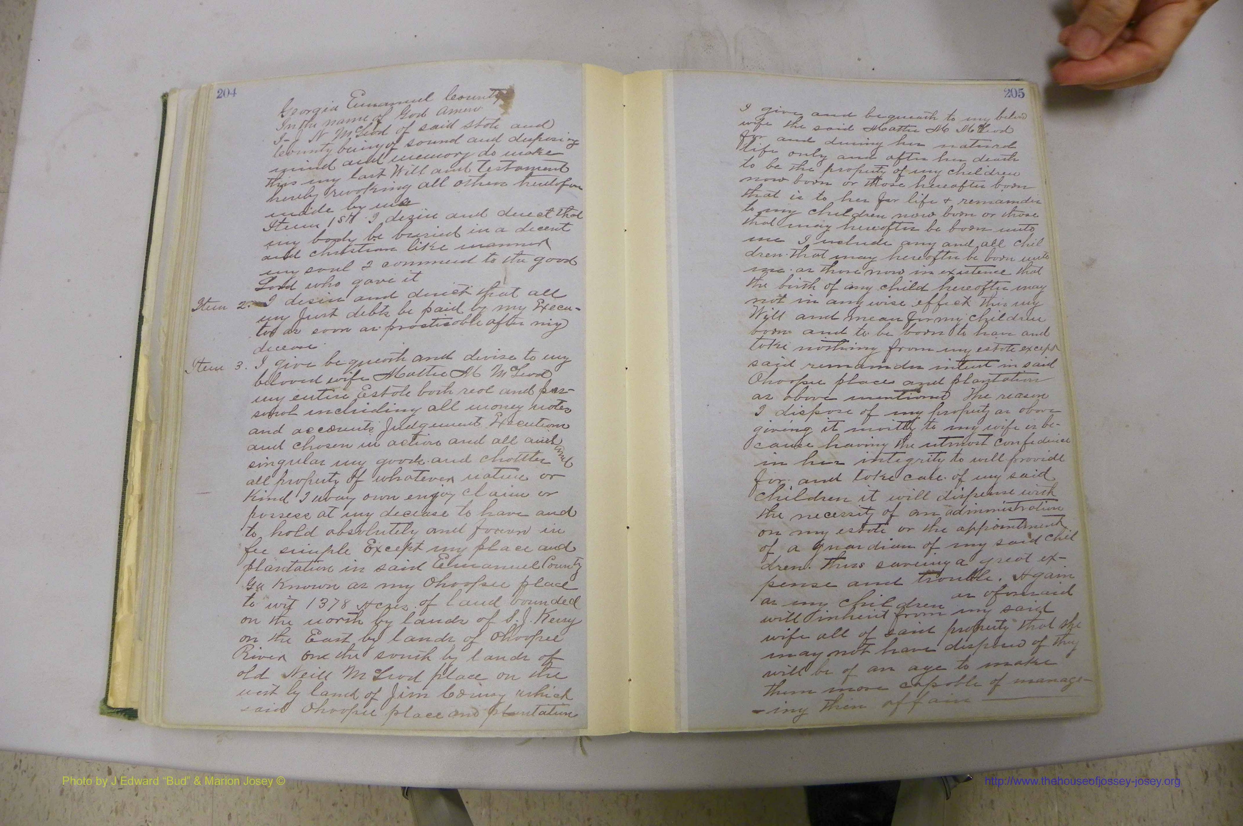 Emanuel Co, GA, Will Book B, 1857 - 1907, P 204-205.JPG