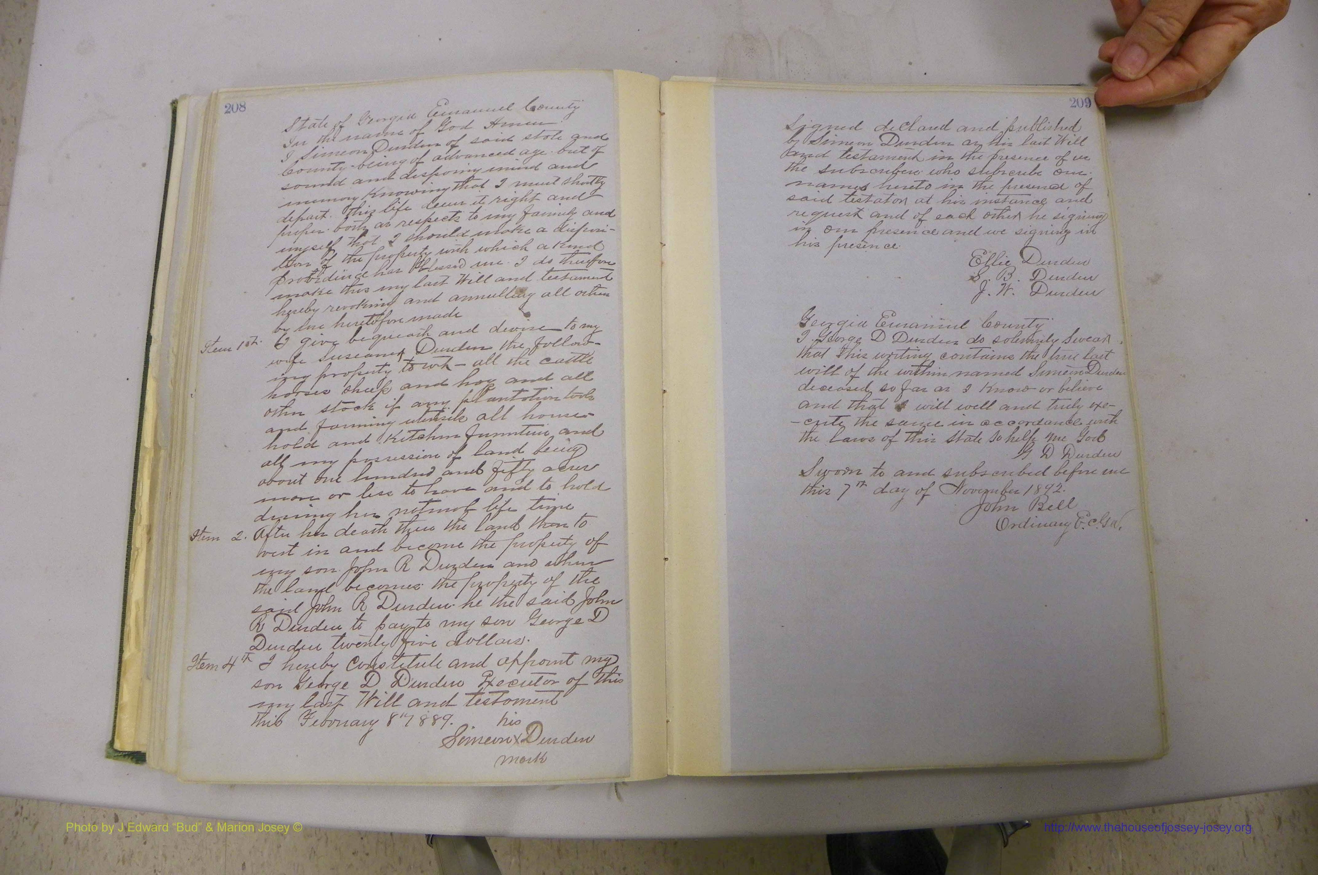 Emanuel Co, GA, Will Book B, 1857 - 1907, P 208-209.JPG