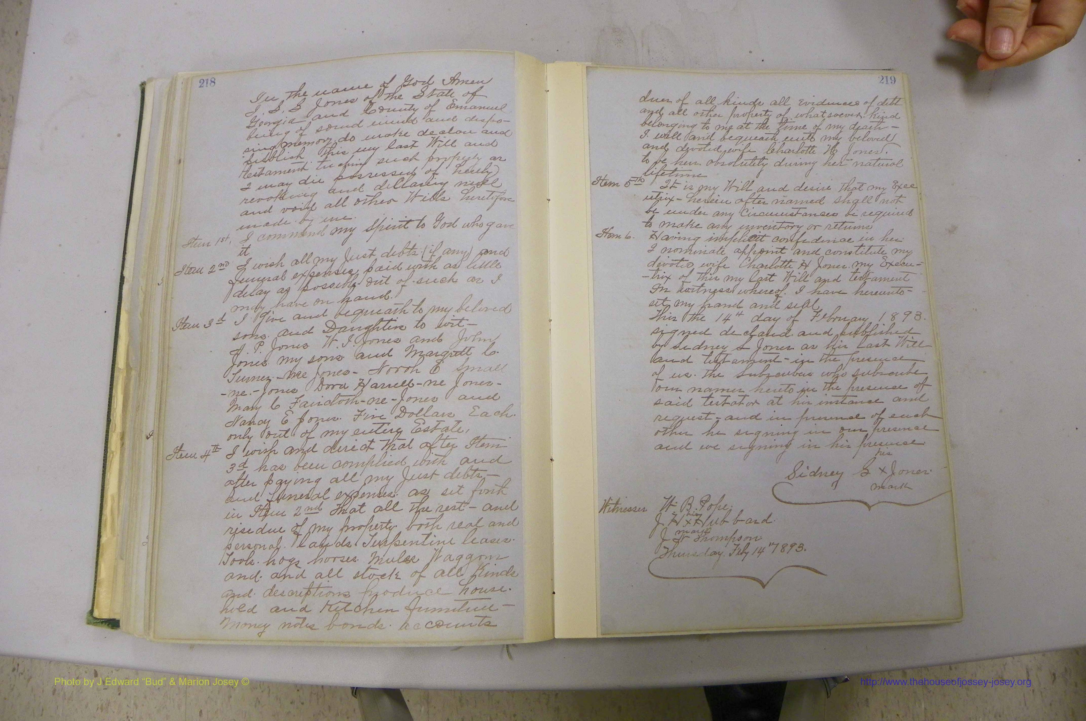 Emanuel Co, GA, Will Book B, 1857 - 1907, P 218-219.JPG