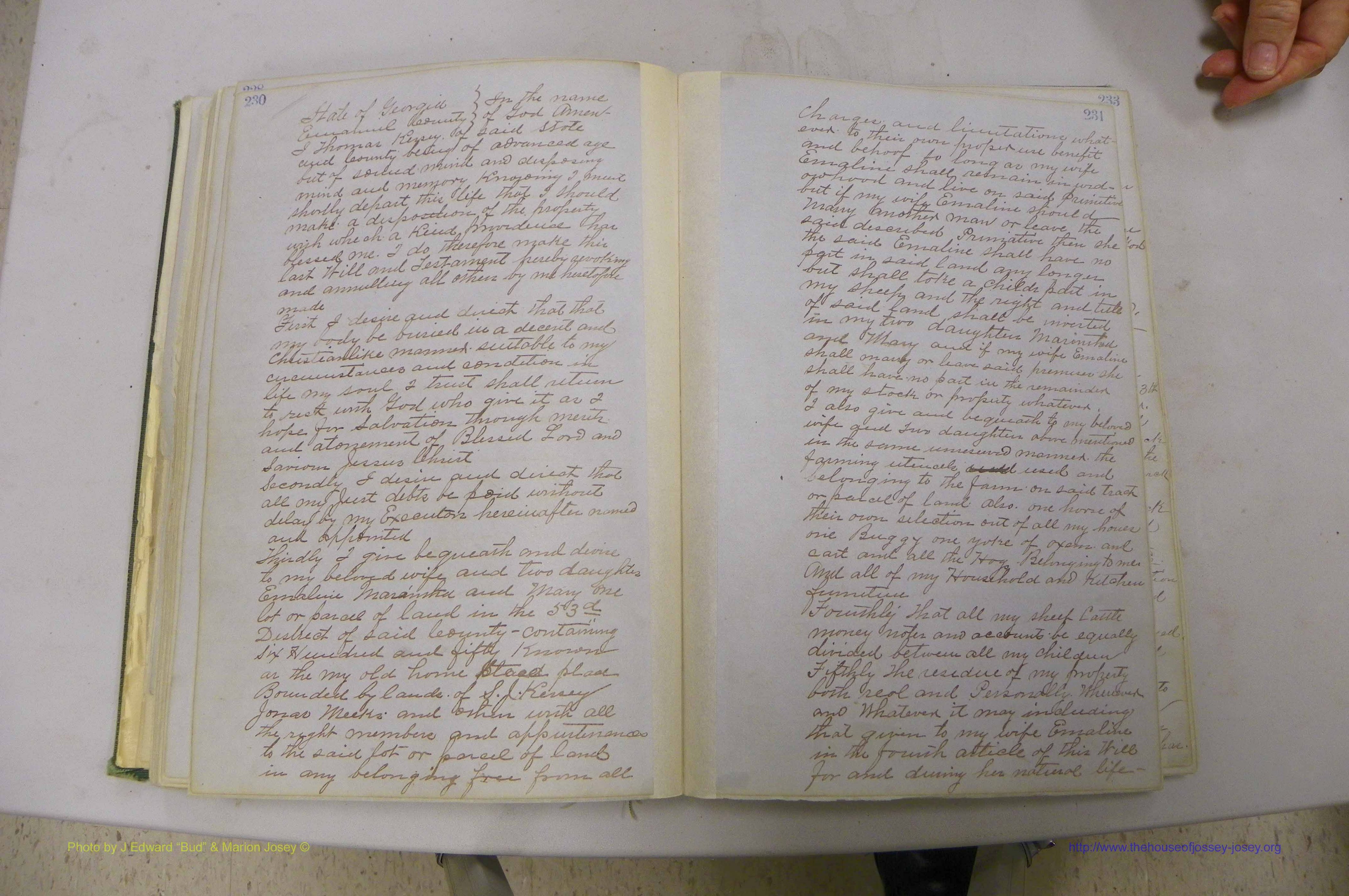 Emanuel Co, GA, Will Book B, 1857 - 1907, P 230-231.JPG
