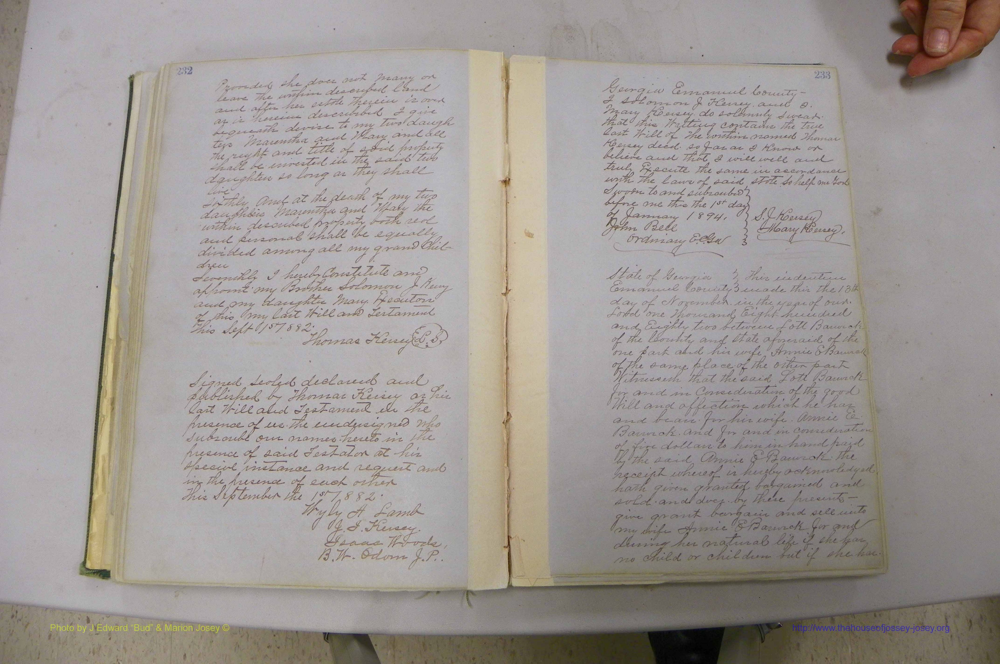 Emanuel Co, GA, Will Book B, 1857 - 1907, P 232-233.JPG