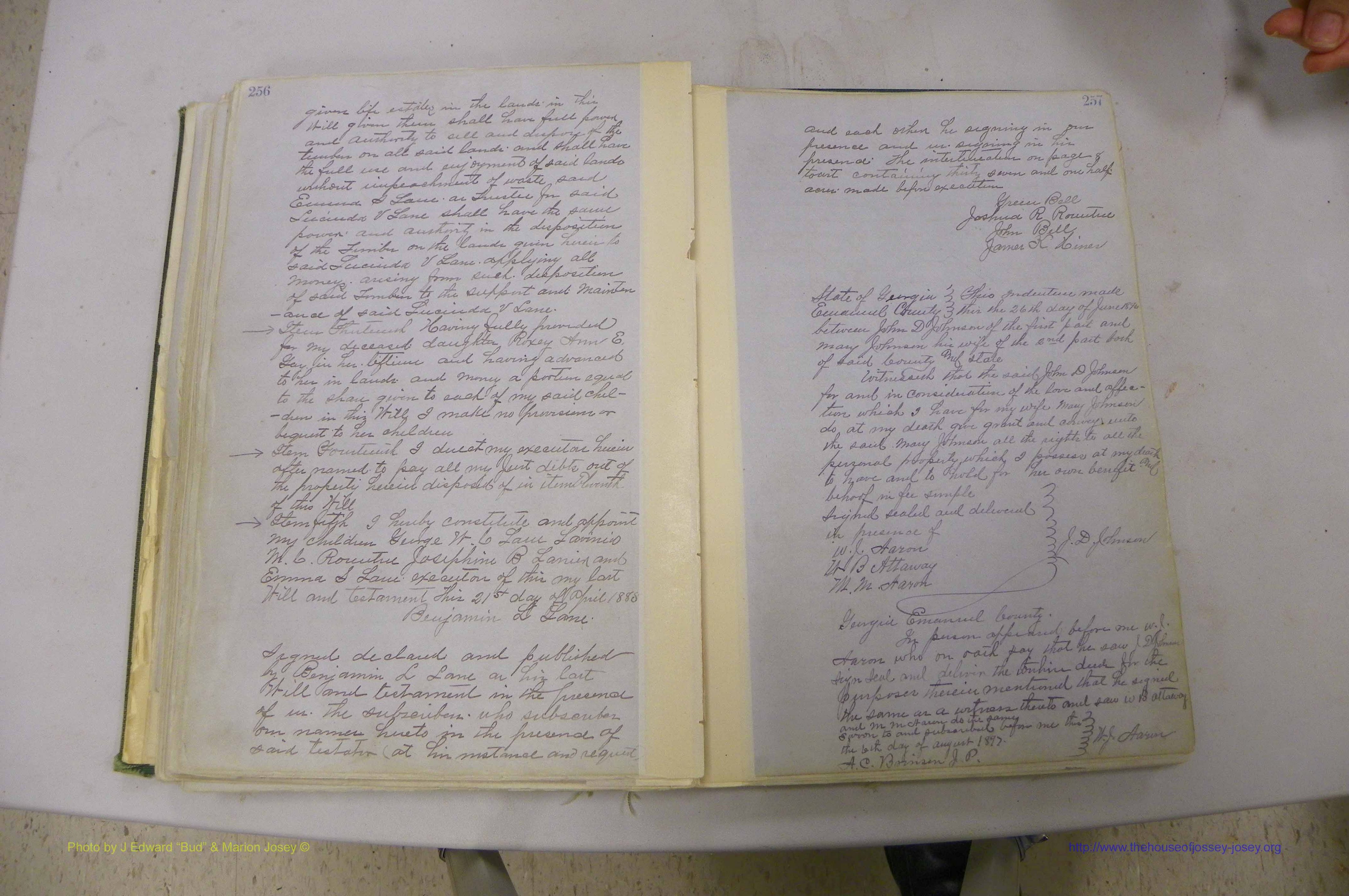 Emanuel Co, GA, Will Book B, 1857 - 1907, P 256-257.JPG