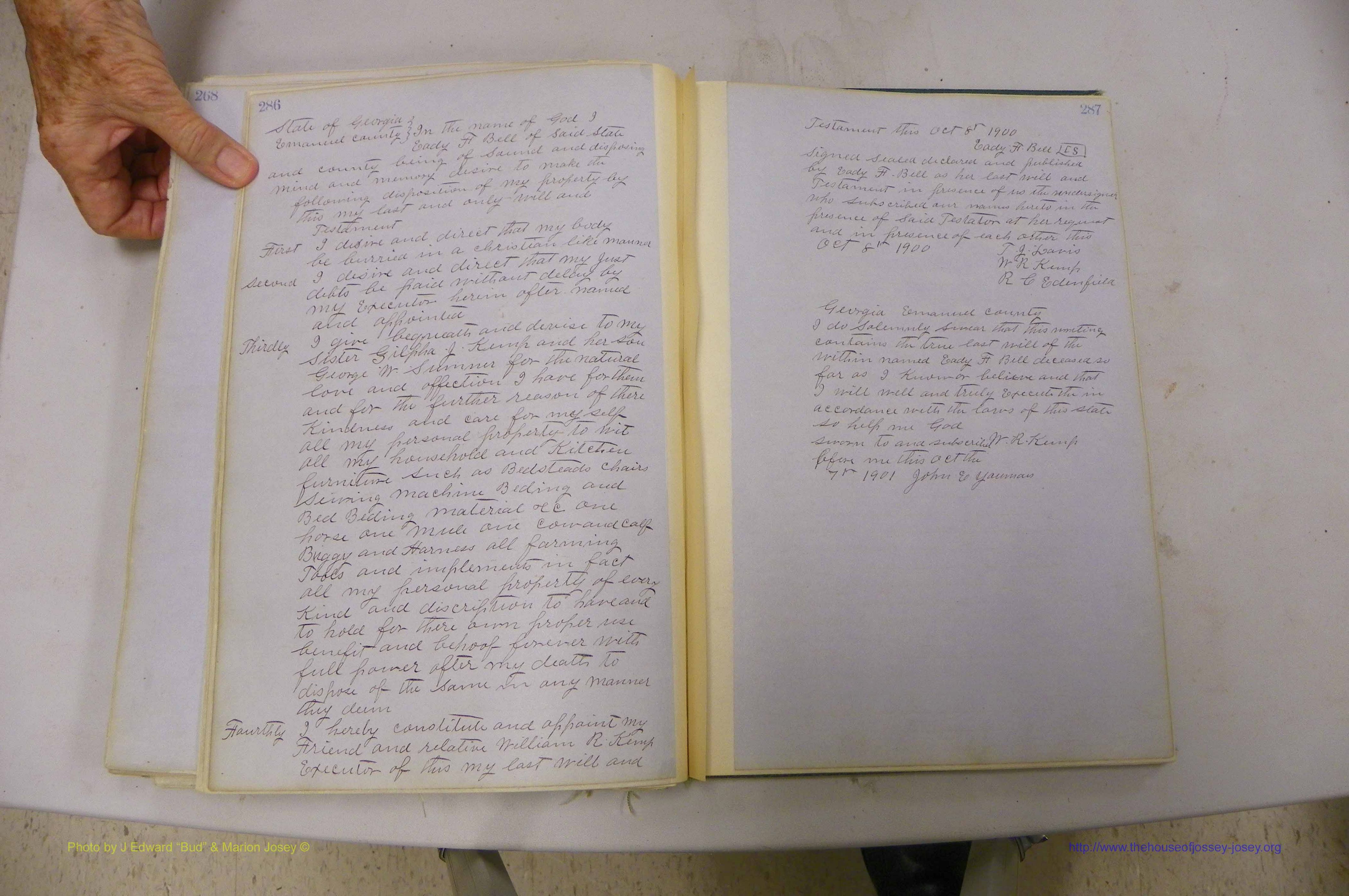 Emanuel Co, GA, Will Book B, 1857 - 1907, P 286-287.JPG