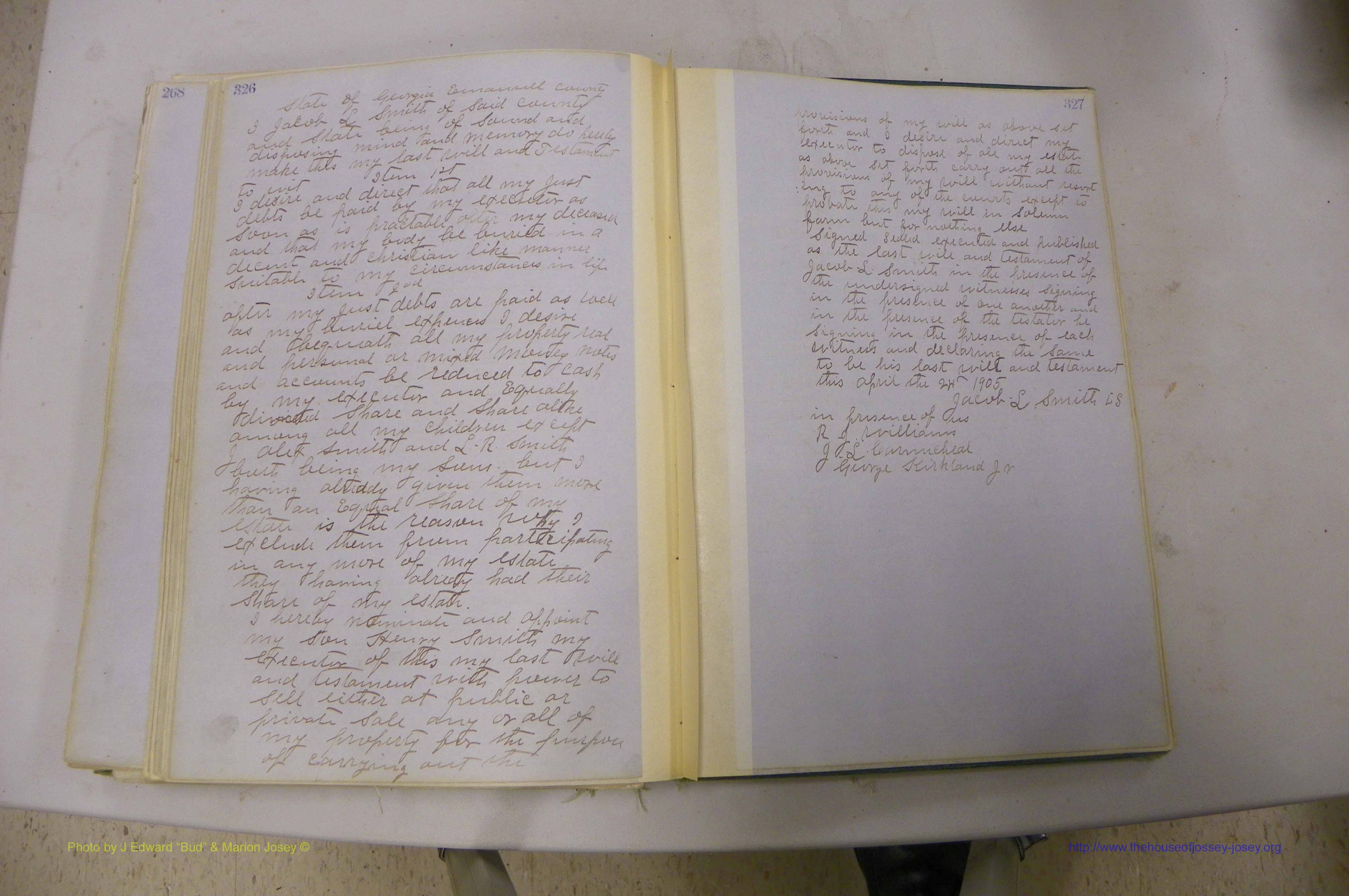 Emanuel Co, GA, Will Book B, 1857 - 1907, P 326-327.JPG