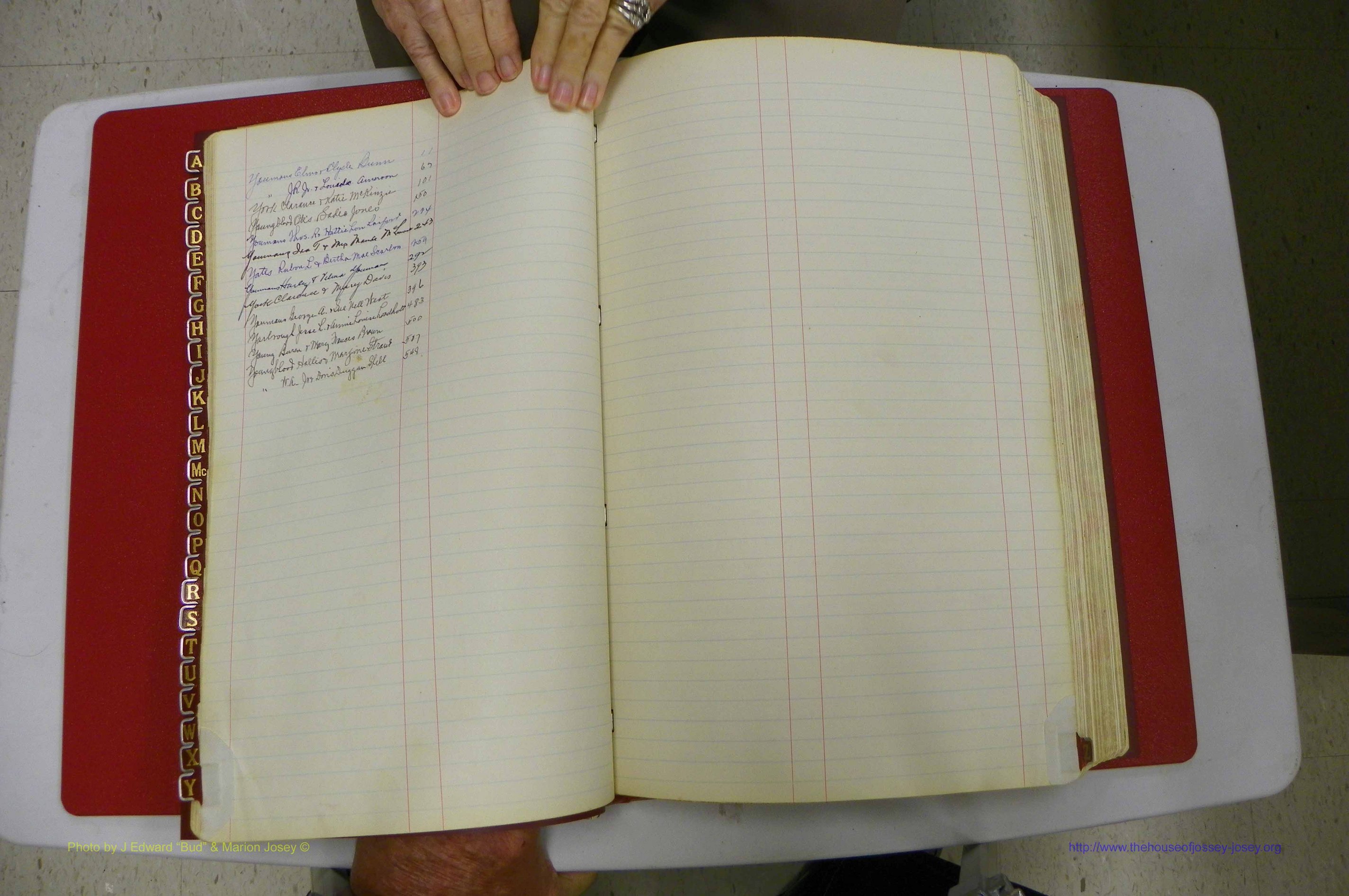 Emanuel Co, Ga, Marriages Book I, 1940 - 1949, White, Index Y.JPG