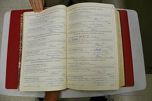 Emanuel Co, Ga, Marriages Book I, 1940 - 1949, White, P 006-007.JPG