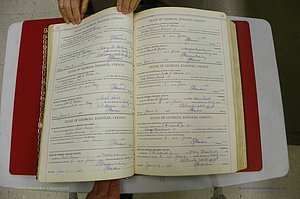 Emanuel Co, Ga, Marriages Book I, 1940 - 1949, White, P 062-063.JPG
