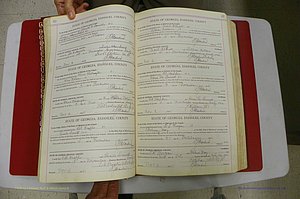 Emanuel Co, Ga, Marriages Book I, 1940 - 1949, White, P 086-087.JPG