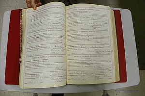 Emanuel Co, Ga, Marriages Book I, 1940 - 1949, White, P 112-113.JPG