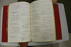 Emanuel Co, Ga, Marriages Book I, 1940 - 1949, White, P 196-197.JPG