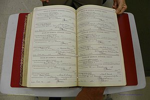 Emanuel Co, Ga, Marriages Book I, 1940 - 1949, White, P 408-409.JPG